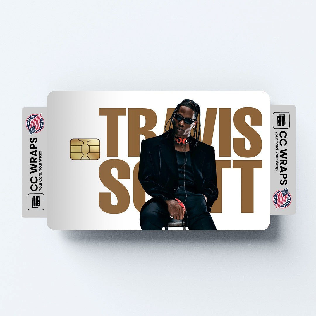 2 Pack Travis Scott Credit Debit Card Sticker Vinyl Decal Skin Astroworld Cool