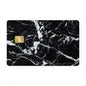 2 Pack Black Marble Texture Credit Debit Card Sticker Vinyl Decal Skin Elegant