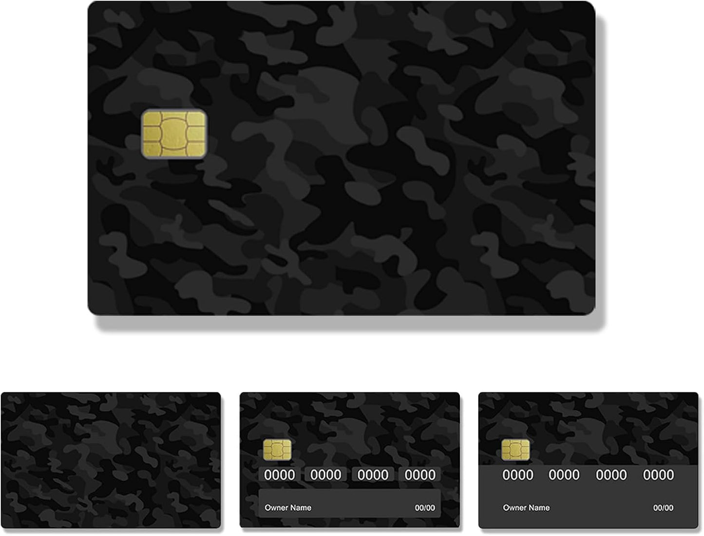 Night Camo Custom Vinyl Credit Card Sticker by CC Wraps