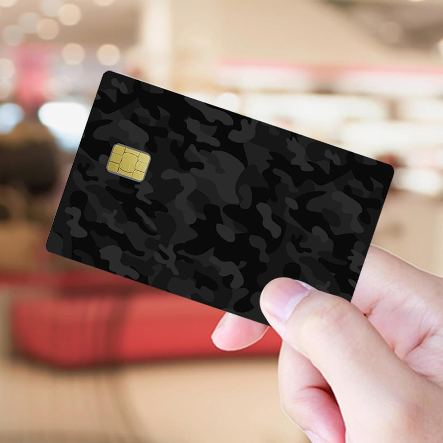 Night Camo Custom Vinyl Credit Card Sticker by CC Wraps