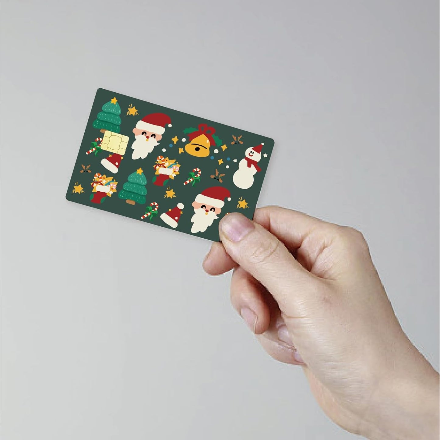 Merry Christmas Custom Vinyl Credit Card Sticker by CC Wraps