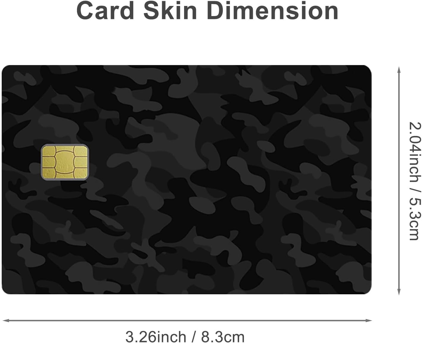 Night Camo Custom Vinyl Credit Card Sticker by CC Wraps