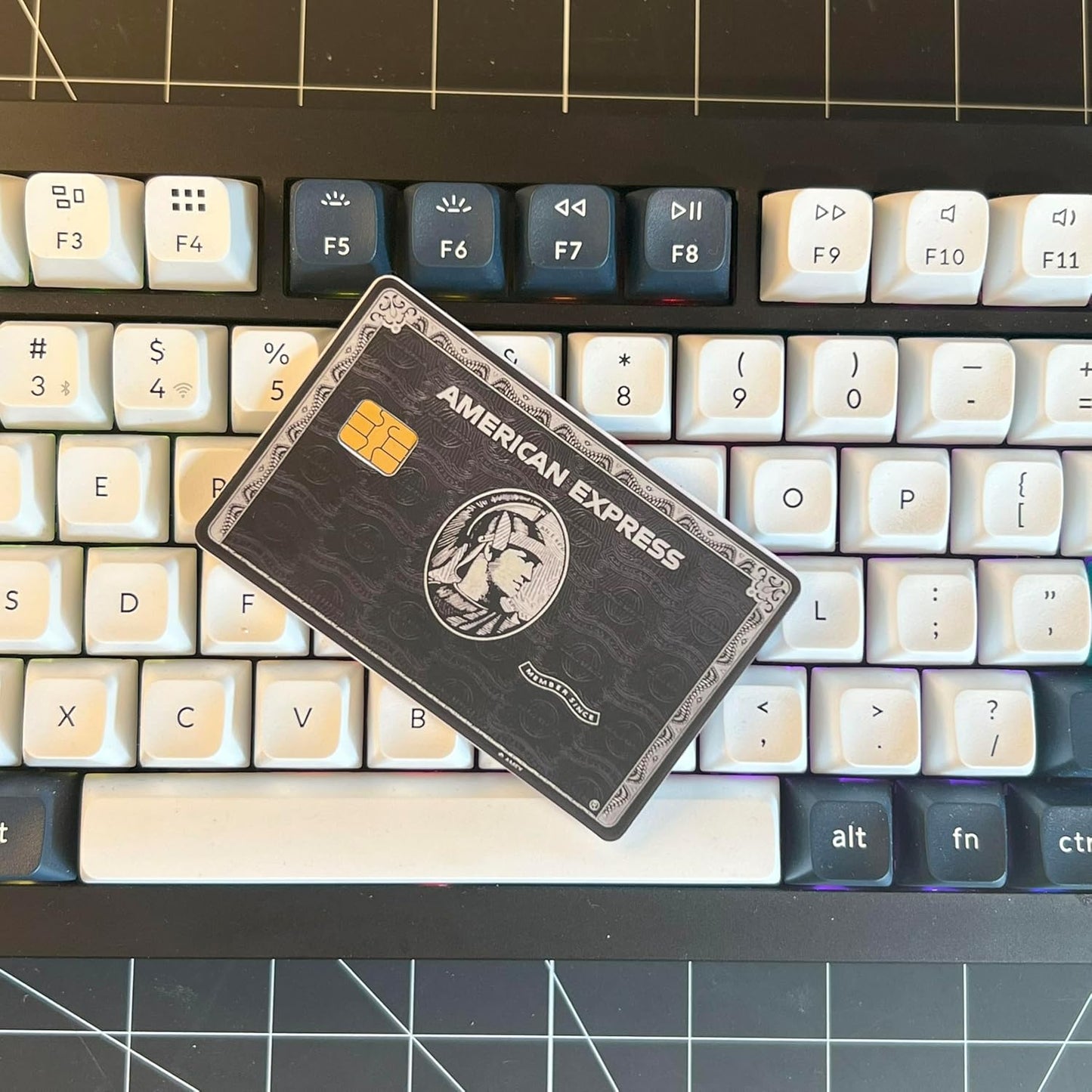 American Express Custom Vinyl Credit Card Sticker by CC Wraps