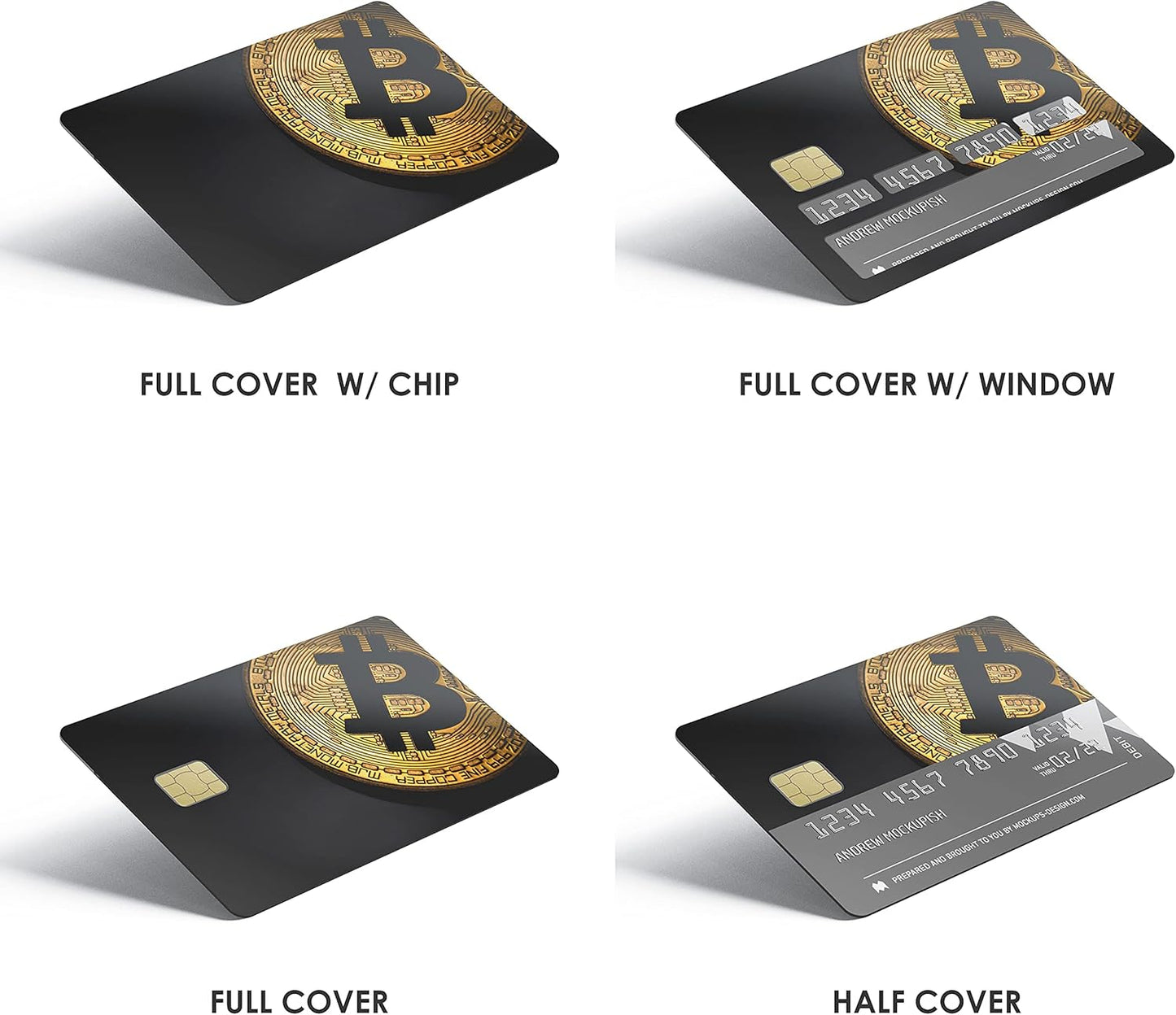 Bitcoin Crypto Custom Vinyl Credit Card Sticker by CC Wraps