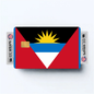 2PK Antigua and Barbuda Flag Credit Card Sticker Skin Vinyl Decal Protector