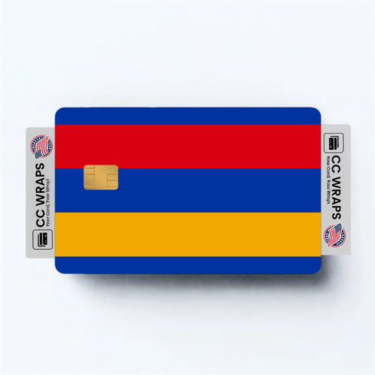2PK Armenia Flag Credit Card Sticker Skin Vinyl Decal Protector