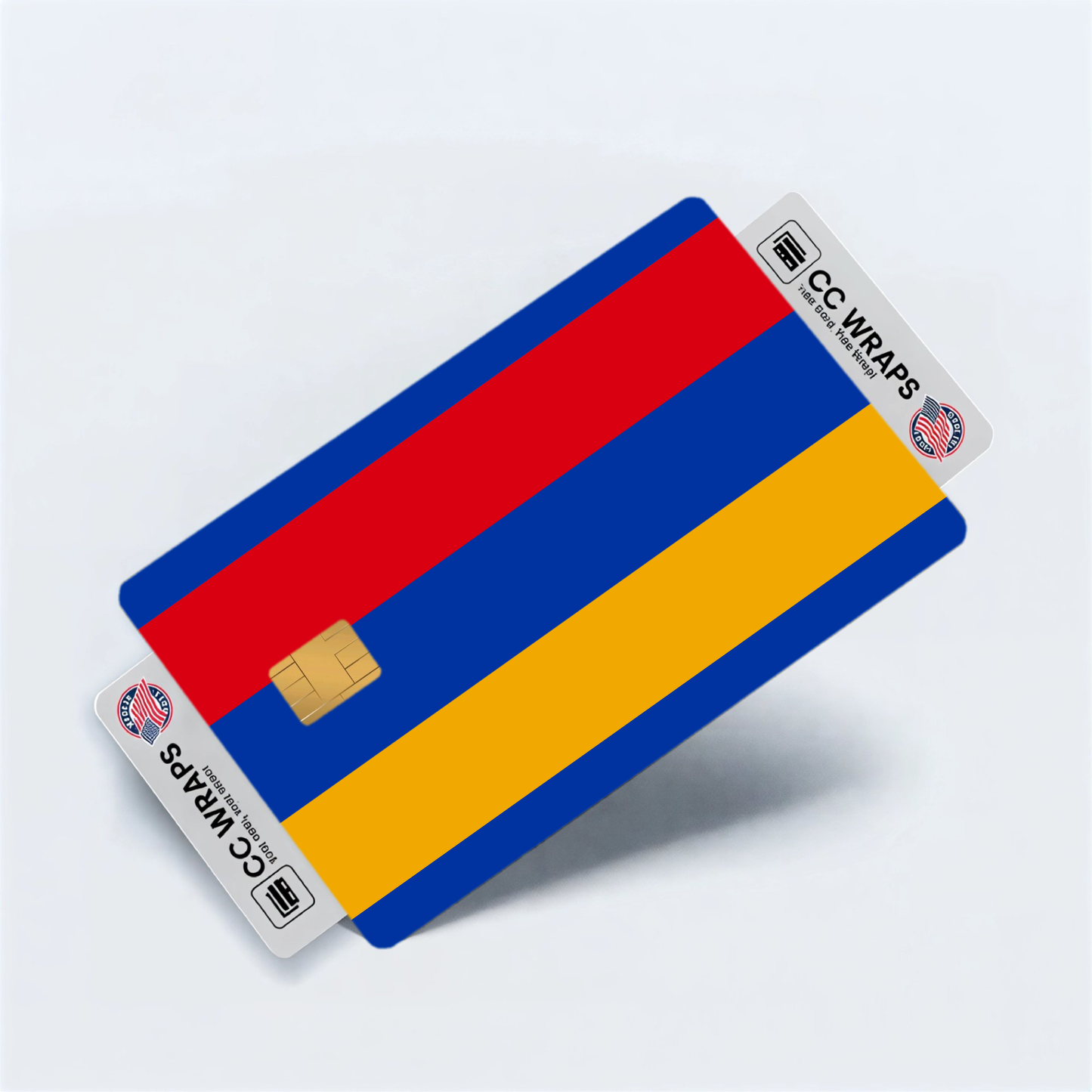 2PK Armenia Flag Credit Card Sticker Skin Vinyl Decal Protector
