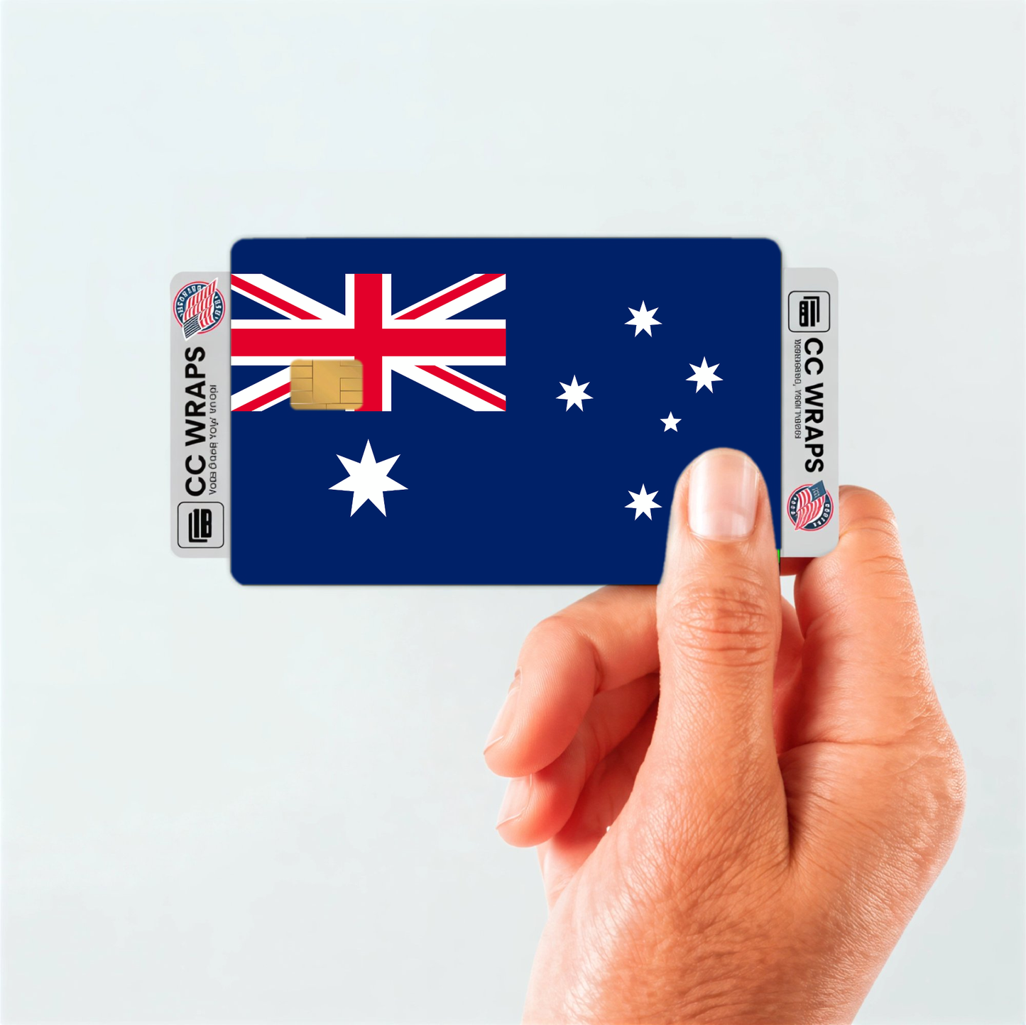 2PK Australia Flag Credit Card Sticker Skin Vinyl Decal Protector