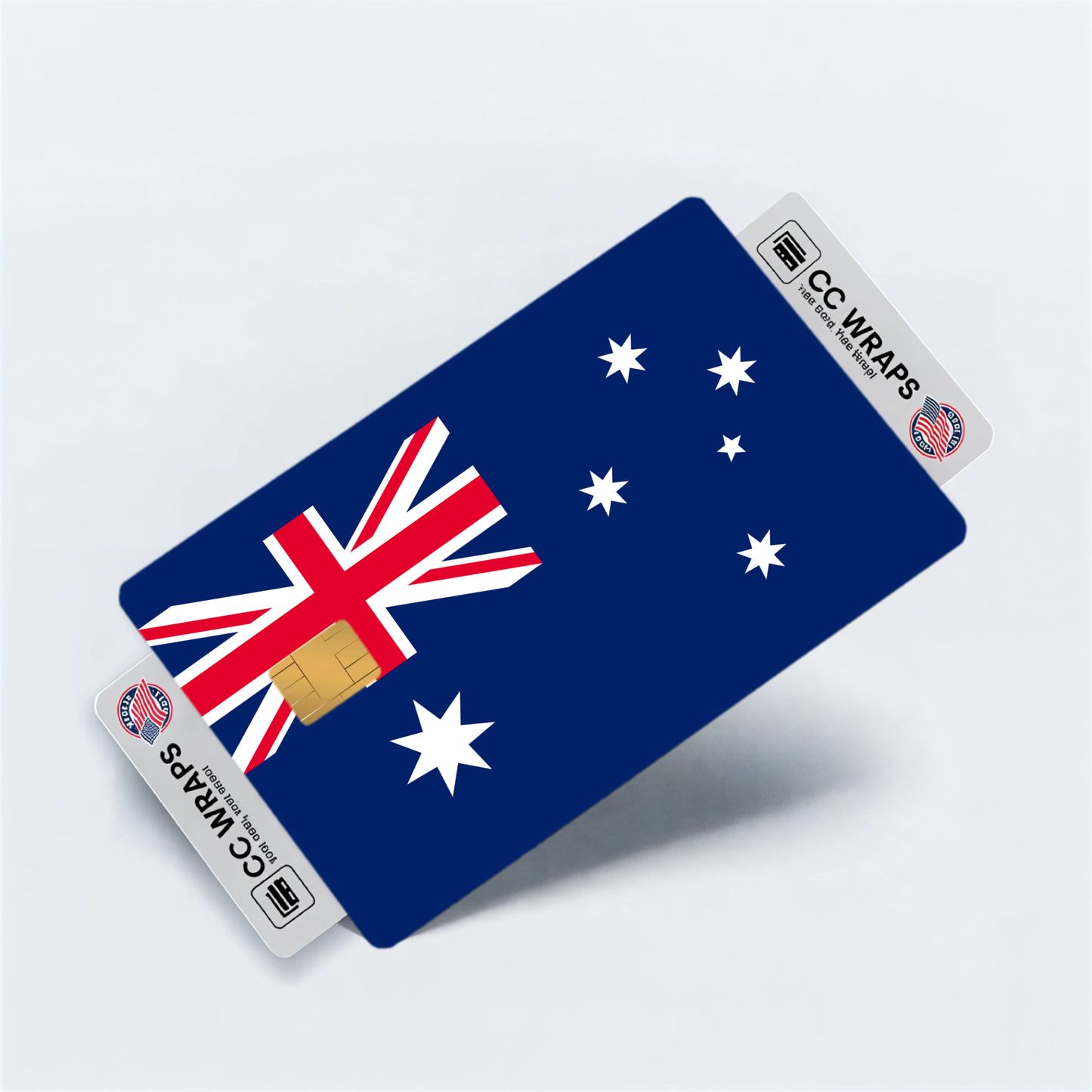 2PK Australia Flag Credit Card Sticker Skin Vinyl Decal Protector
