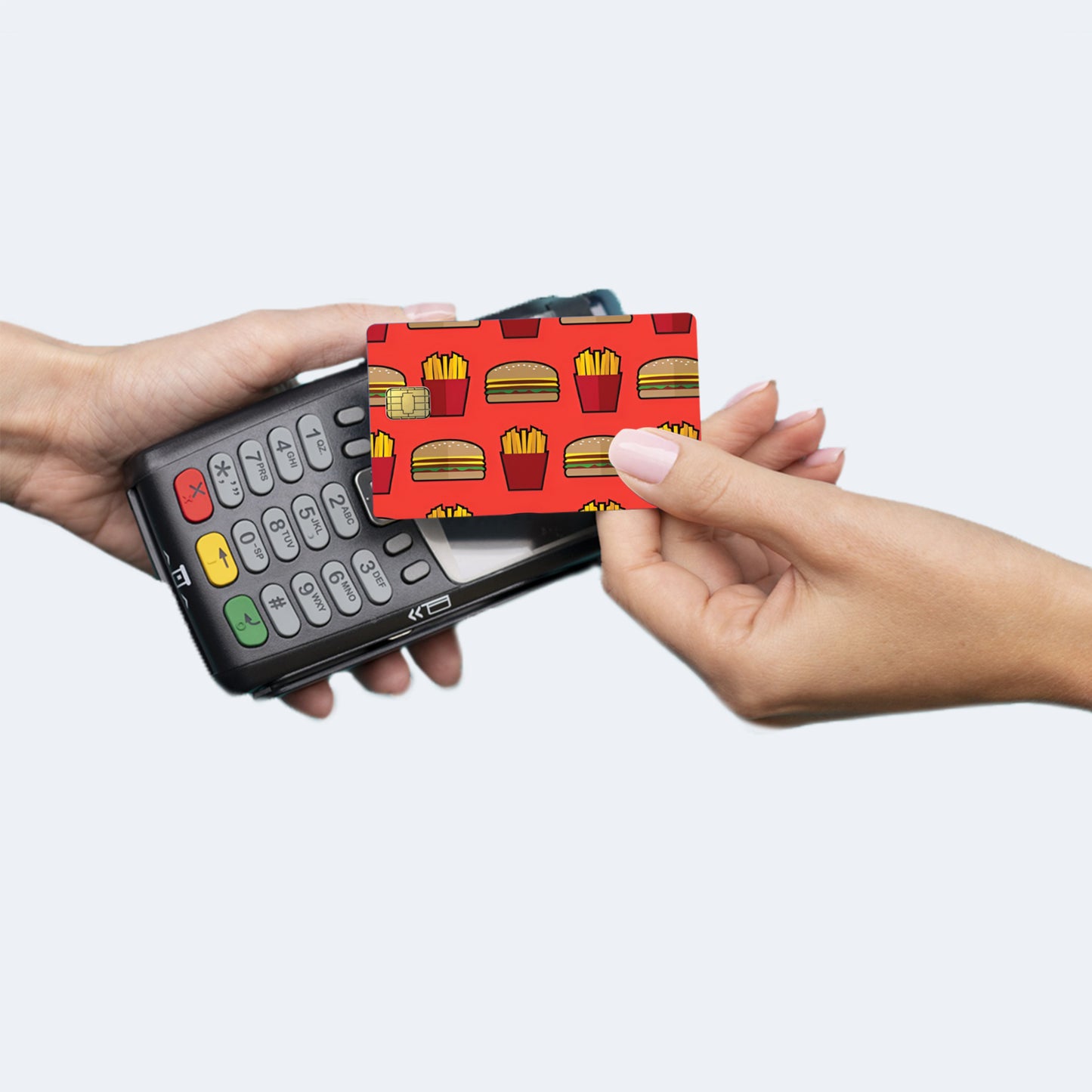 McBurger and Fries Custom Vinyl Credit Card Sticker by CC Wraps