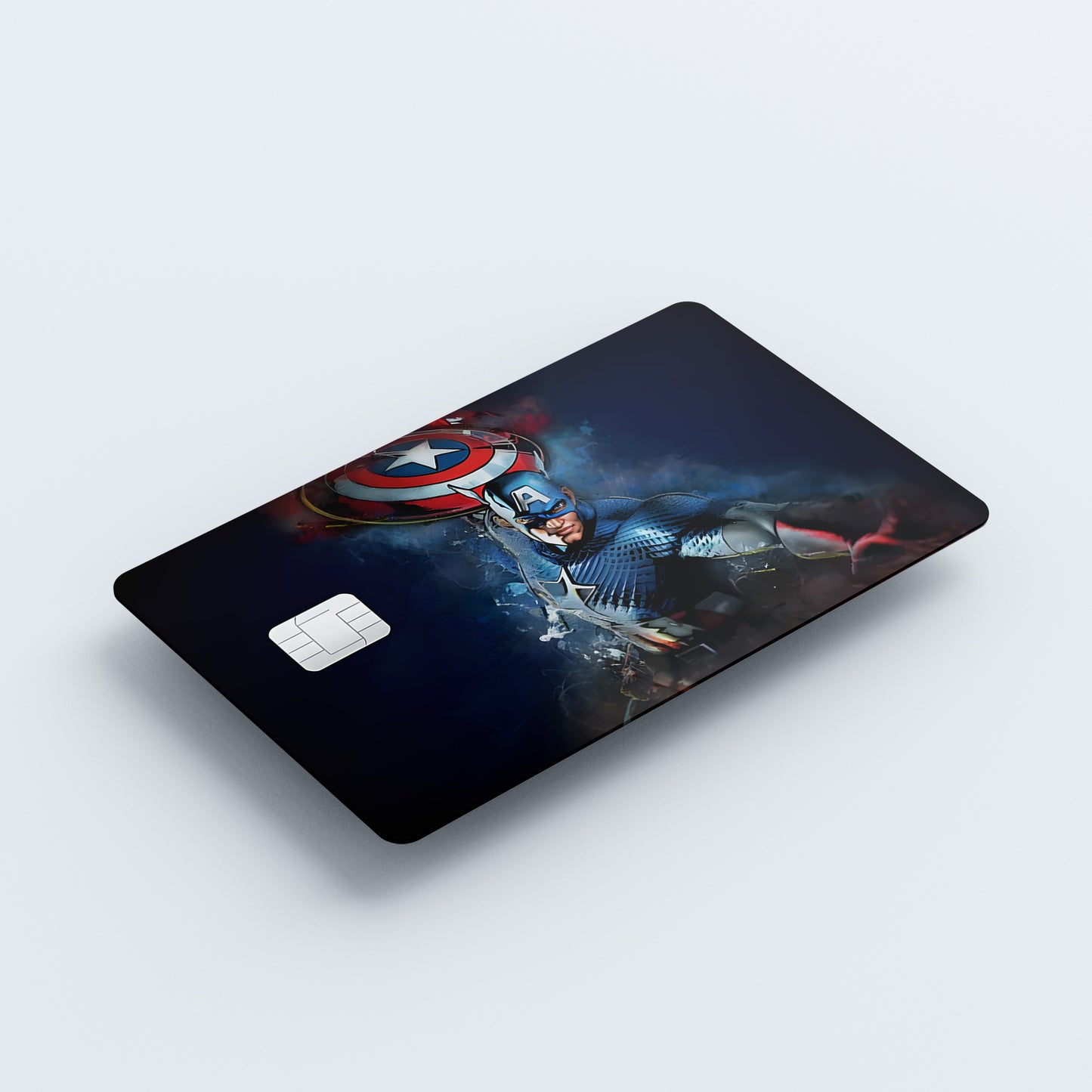 Captain America Custom Vinyl Credit Card Sticker by CC Wraps