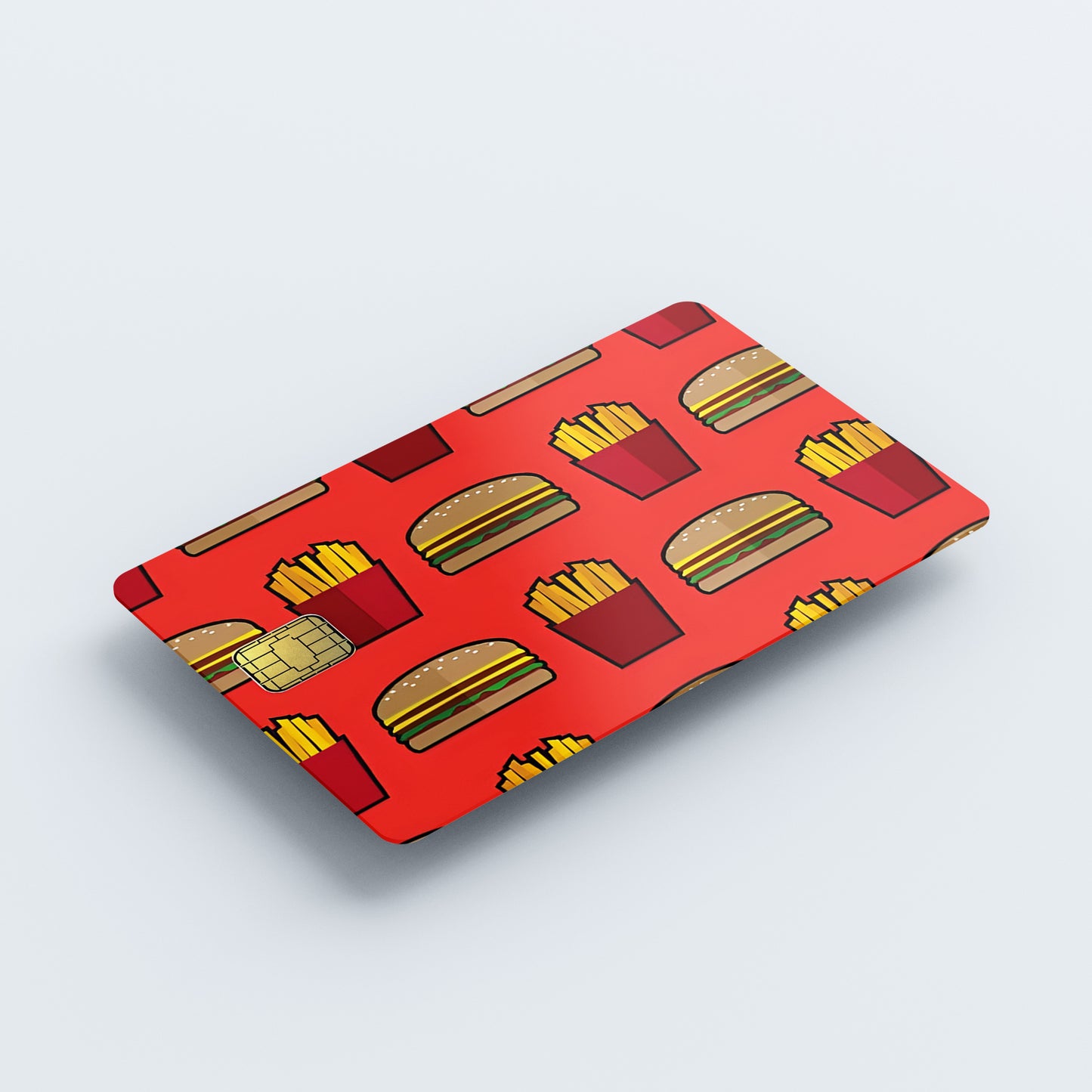 McBurger and Fries Custom Vinyl Credit Card Sticker by CC Wraps