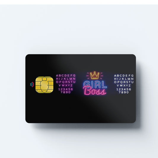 Girl Boss Custom Vinyl Credit Card Sticker by CC Wraps