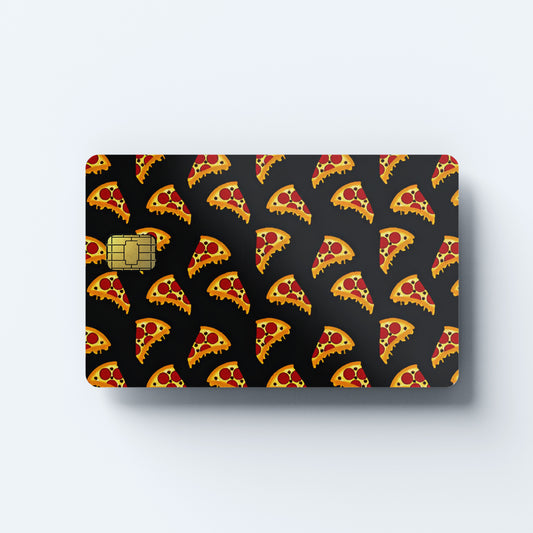 Pizza Time Custom Vinyl Credit Card Sticker by CC Wraps