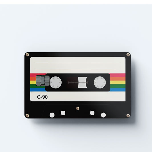 Cassette Tape Custom Vinyl Credit Card Sticker by CC Wraps