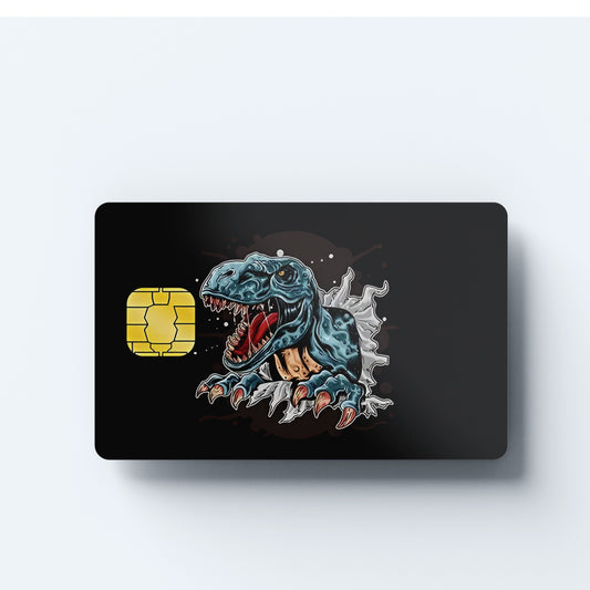T-Rex Custom Vinyl Credit Card Sticker by CC Wraps