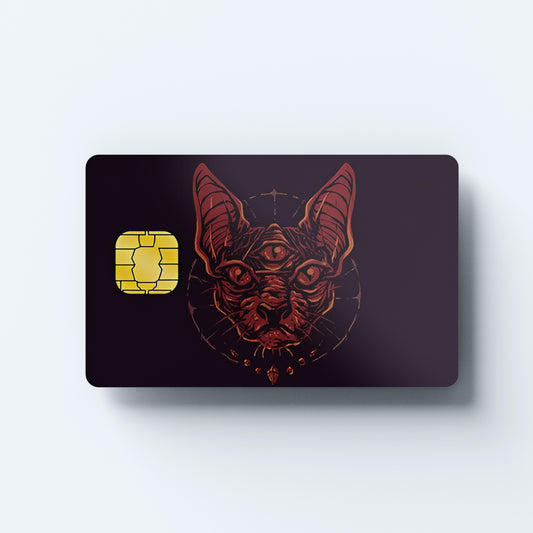 The CAT Custom Vinyl Credit Card Sticker by CC Wraps