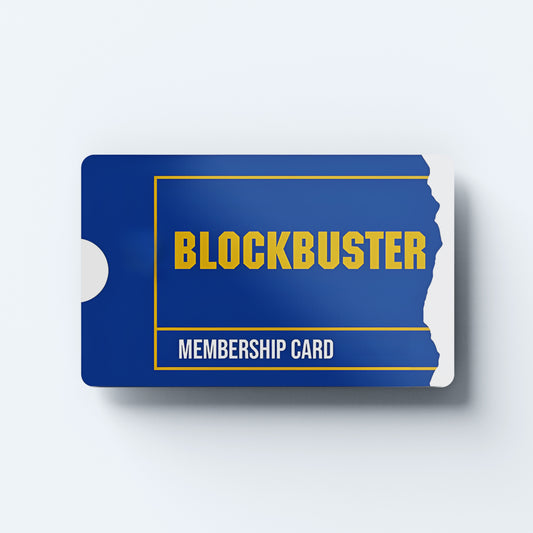 Blockbuster Custom Vinyl Credit Card Sticker by CC Wraps