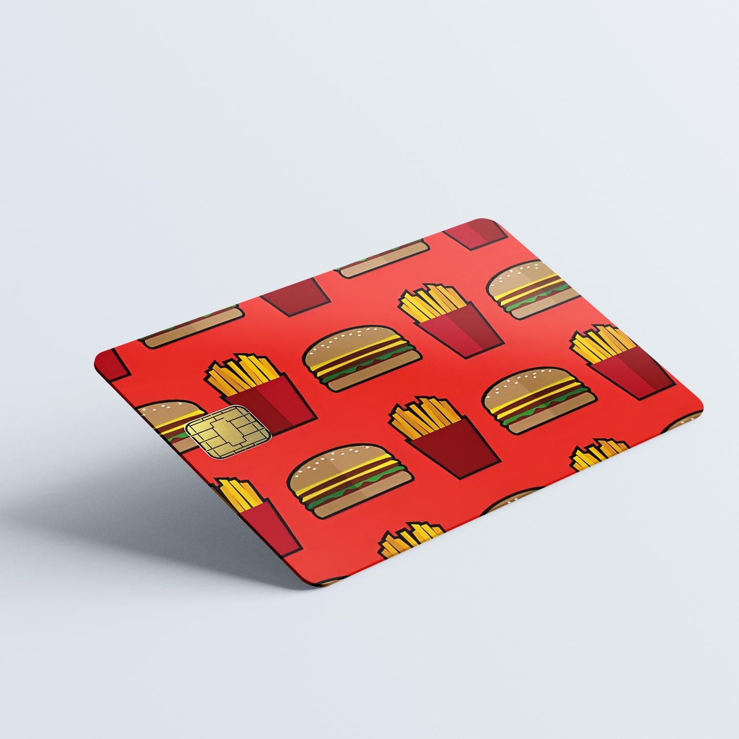 McBurger and Fries Custom Vinyl Credit Card Sticker by CC Wraps