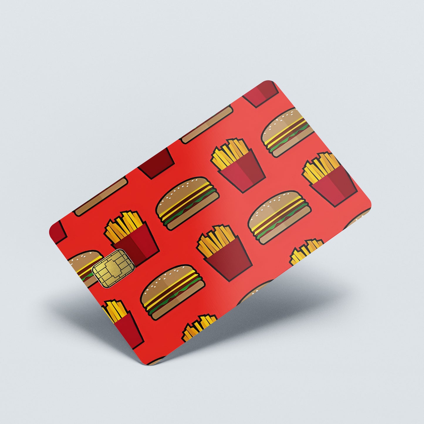 McBurger and Fries Custom Vinyl Credit Card Sticker by CC Wraps