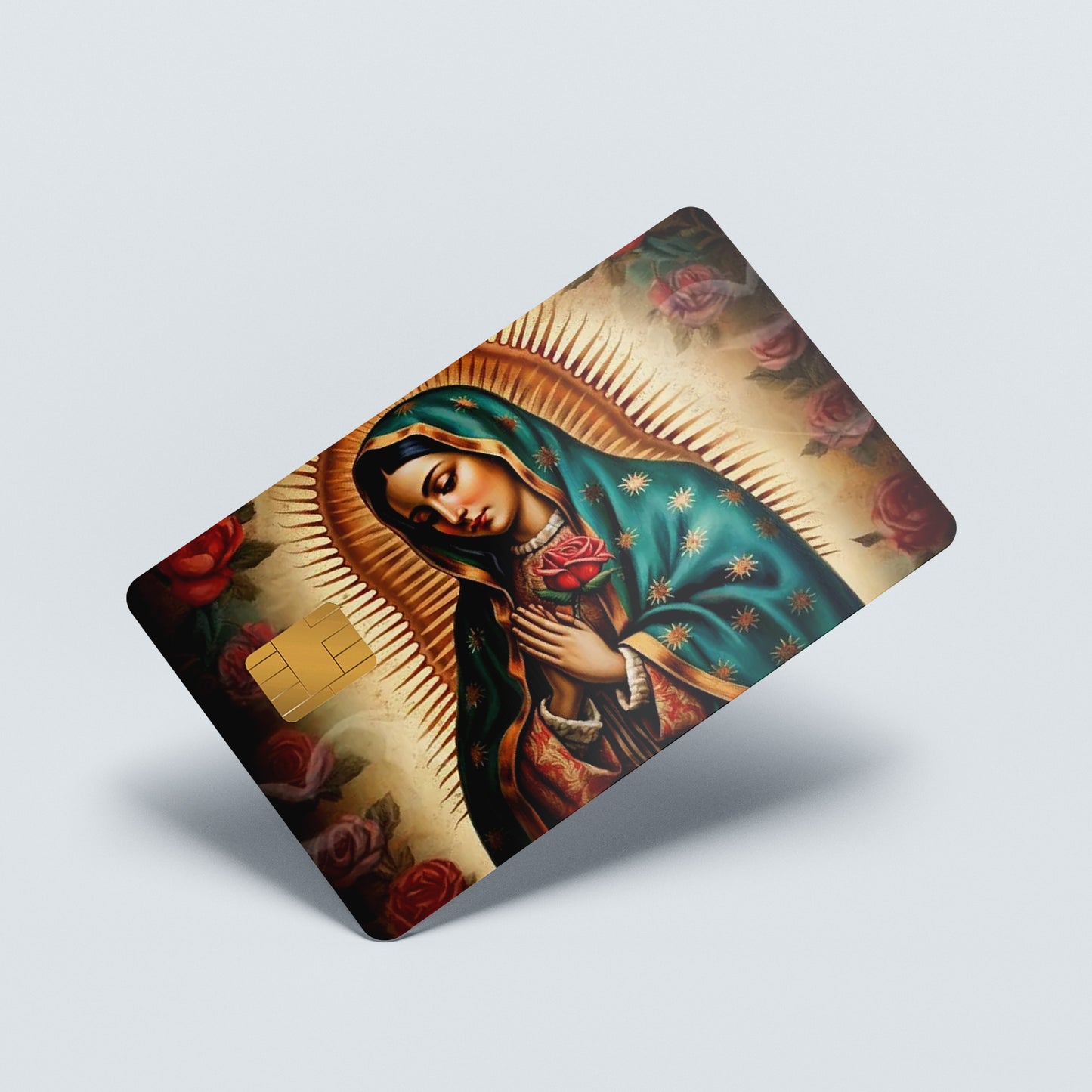 Virgin Mary Custom Vinyl Credit Card Sticker by CC Wraps