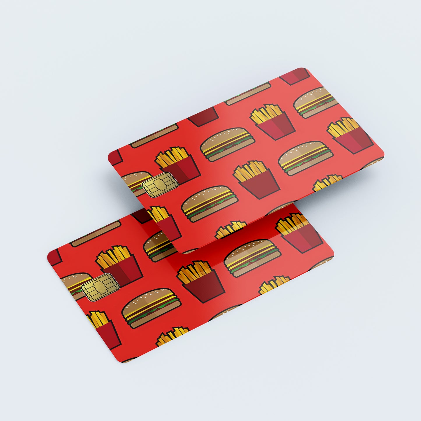 McBurger and Fries Custom Vinyl Credit Card Sticker by CC Wraps
