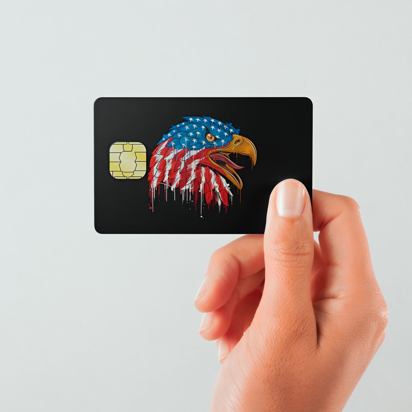 American Eagle Custom Vinyl Credit Card Sticker by CC Wraps