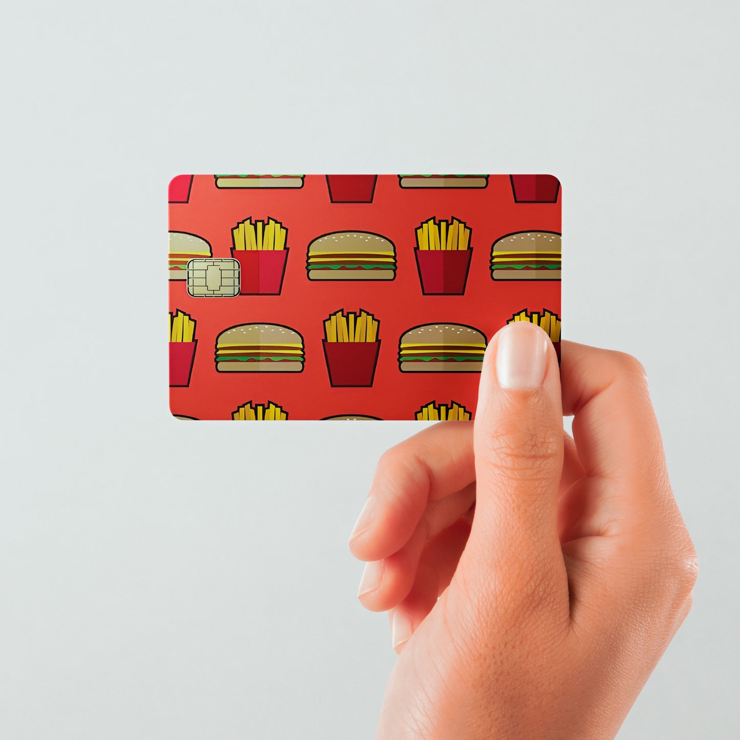 McBurger and Fries Custom Vinyl Credit Card Sticker by CC Wraps
