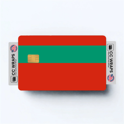 2PK Bulgaria Flag Credit Card Sticker Skin Vinyl Decal Protector