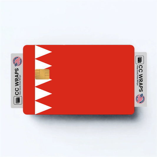 2PK Bahrain Flag Credit Card Sticker Skin Vinyl Decal Protector
