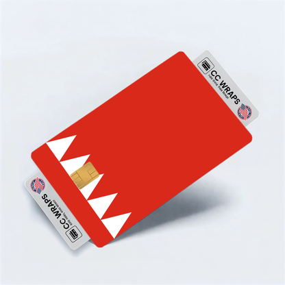 2PK Bahrain Flag Credit Card Sticker Skin Vinyl Decal Protector