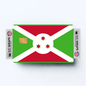 2PK Burundi Flag Credit Card Sticker Skin Vinyl Decal Protector