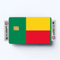 2PK Benin Flag Credit Card Sticker Skin Vinyl Decal Protector