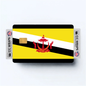 2PK Brunei Darussalam Flag Credit Card Sticker Skin Vinyl Decal Protector