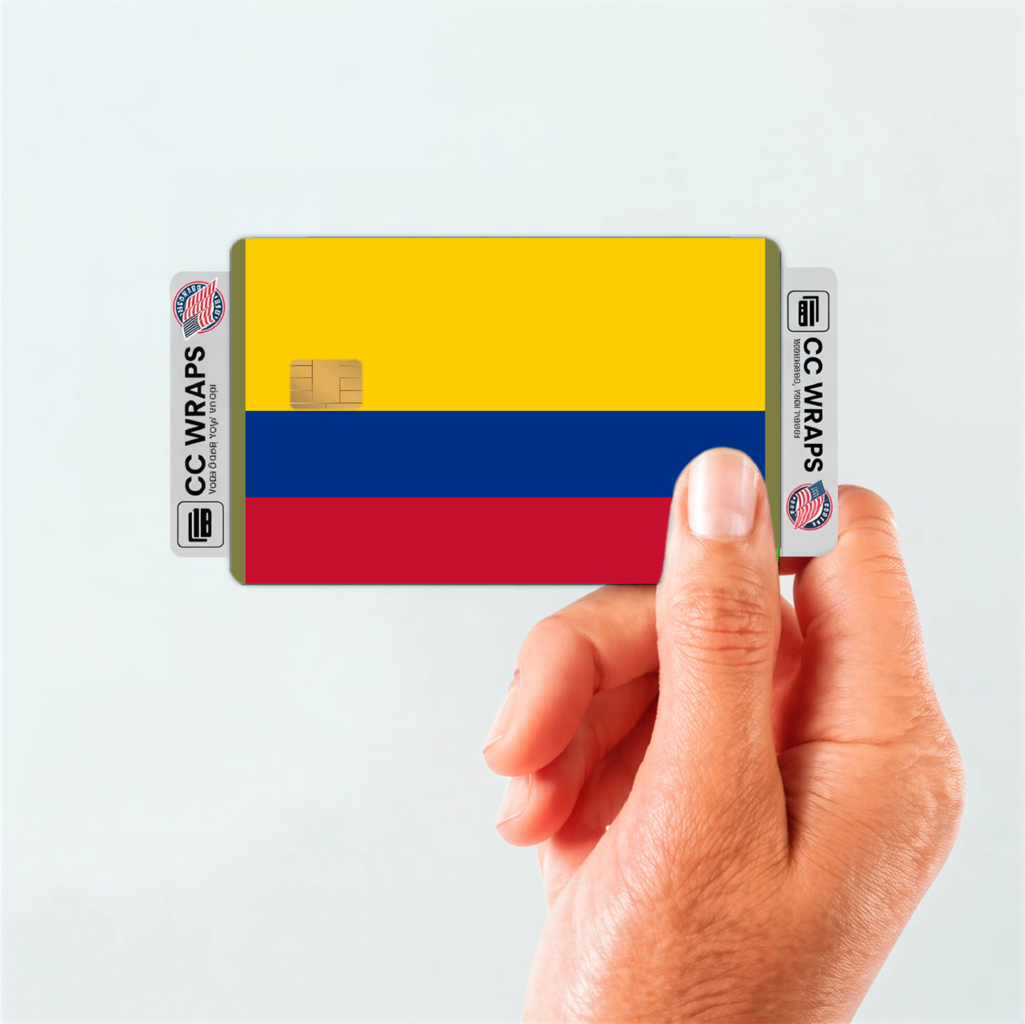2PK Colombia Flag Credit Card Sticker Skin Vinyl Decal Protector