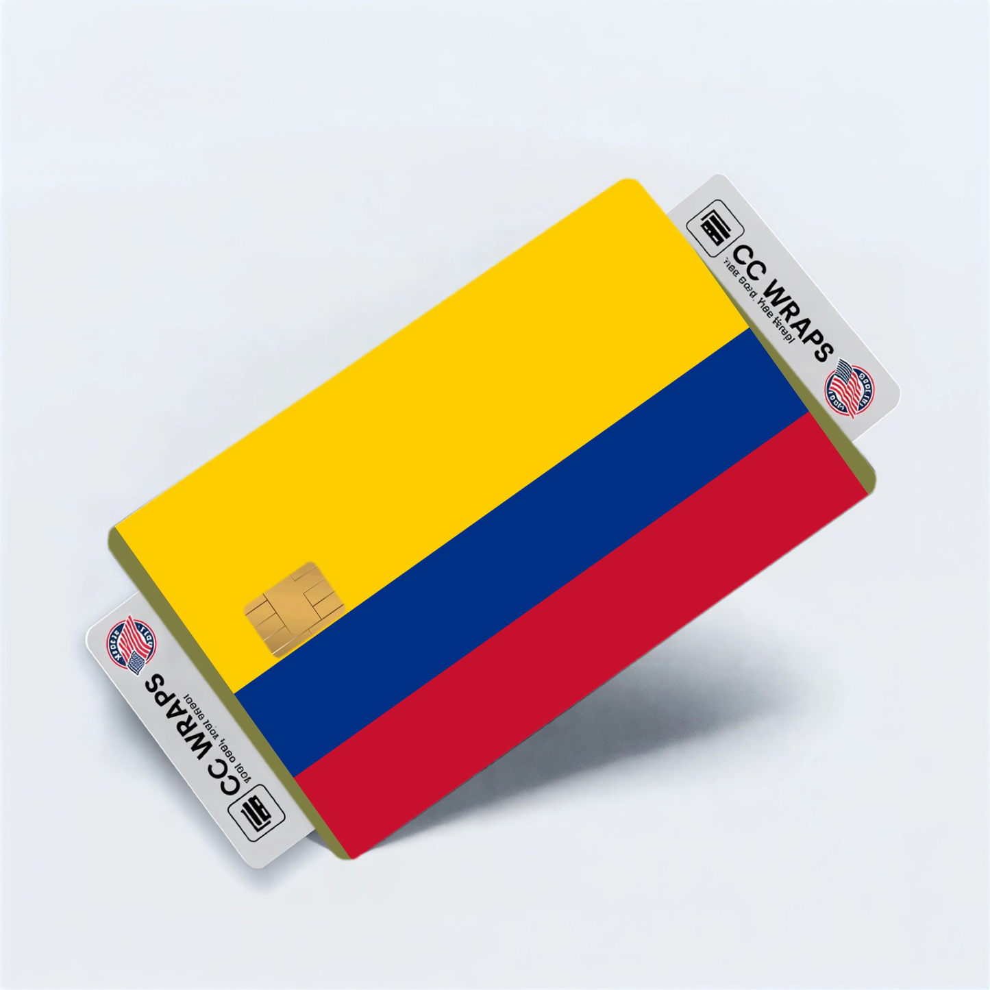 2PK Colombia Flag Credit Card Sticker Skin Vinyl Decal Protector