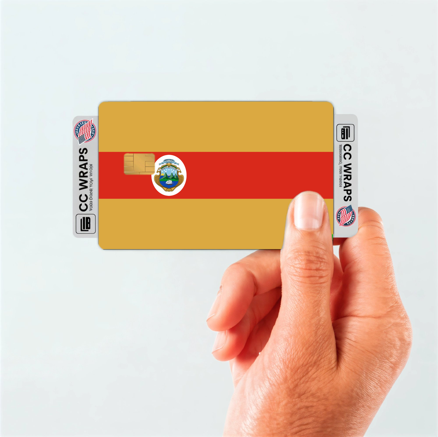 2PK Costa Rica Flag Credit Card Sticker Skin Vinyl Decal Protector