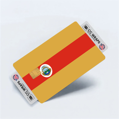 2PK Costa Rica Flag Credit Card Sticker Skin Vinyl Decal Protector