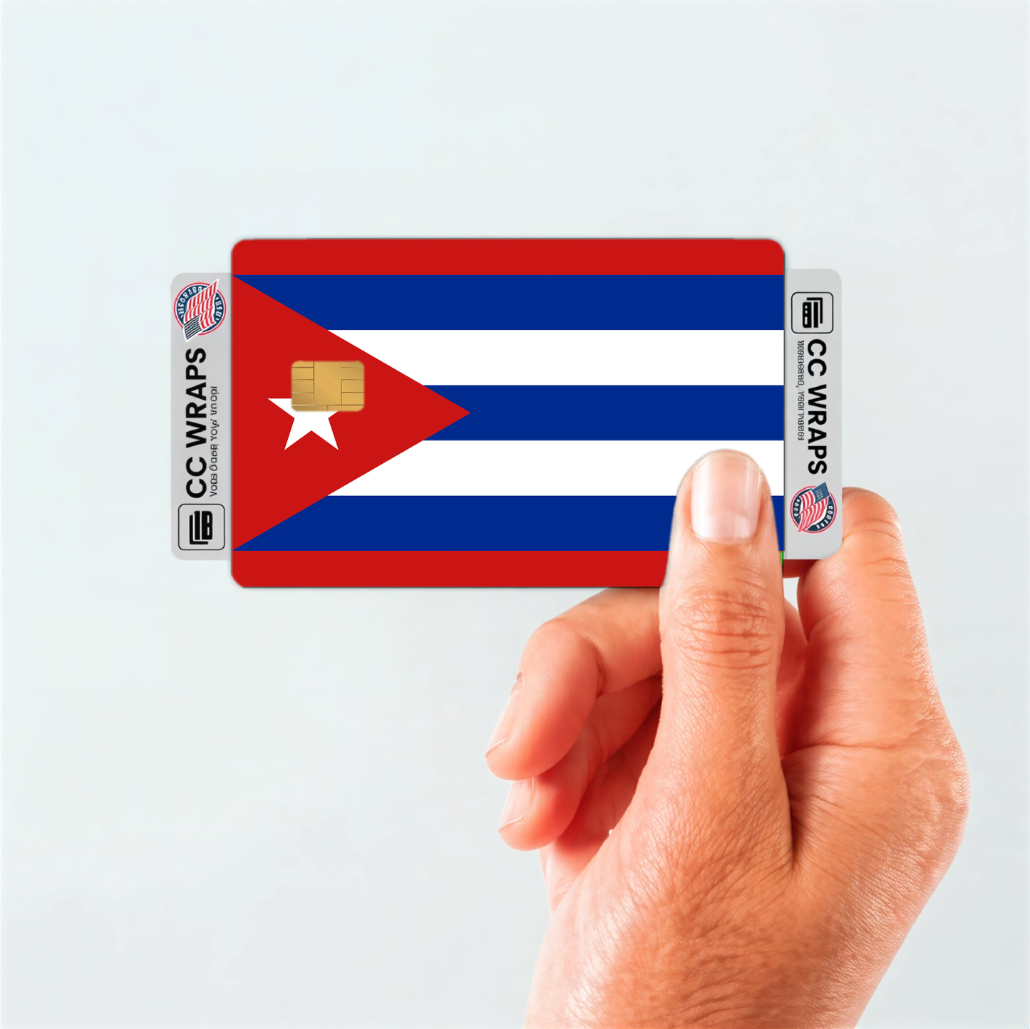 2PK Cuba Flag Credit Card Sticker Skin Vinyl Decal Protector