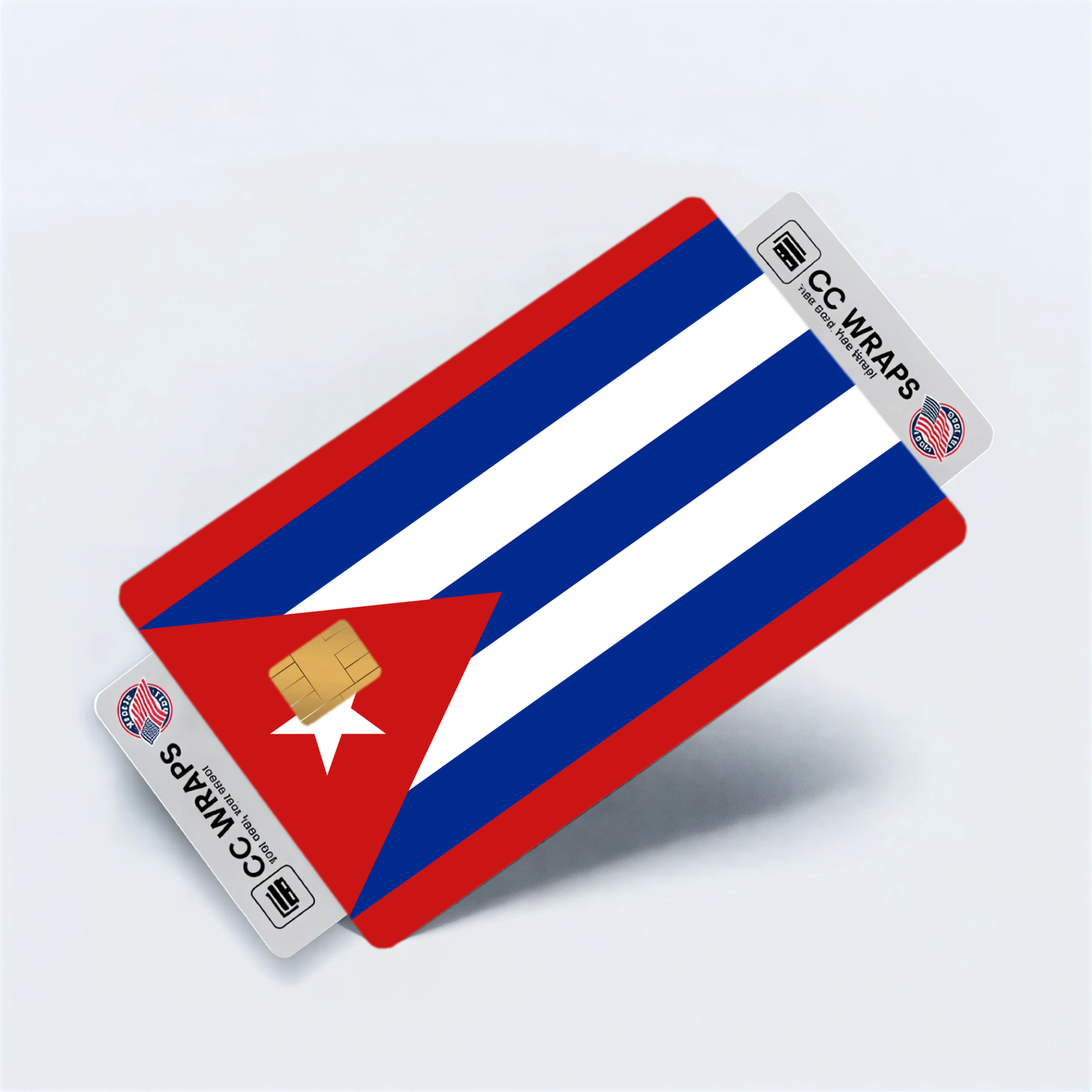 2PK Cuba Flag Credit Card Sticker Skin Vinyl Decal Protector