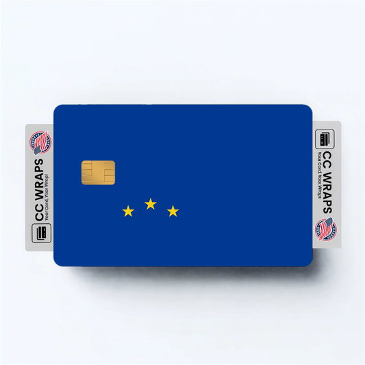 2PK Cabo Verde Flag Credit Card Sticker Skin Vinyl Decal Protector