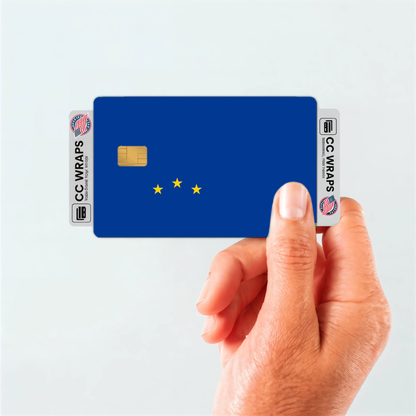 2PK Cabo Verde Flag Credit Card Sticker Skin Vinyl Decal Protector