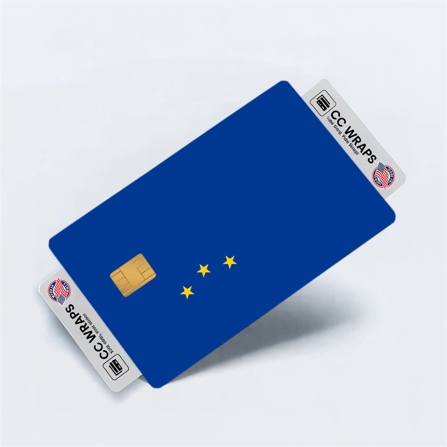 2PK Cabo Verde Flag Credit Card Sticker Skin Vinyl Decal Protector