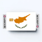 2PK Cyprus Flag Credit Card Sticker Skin Vinyl Decal Protector