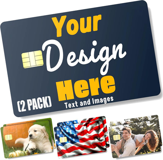 2 Pack Custom Image Credit Card Sticker by CCWraps