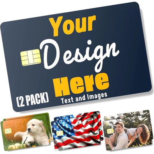 2 Pack Custom Image Credit Card Sticker by CCWraps