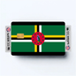 2PK Dominica Flag Credit Card Sticker Skin Vinyl Decal Protector