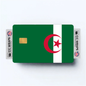 2PK Algeria Flag Credit Card Sticker Skin Vinyl Decal Protector