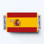 2PK Spain Flag Credit Card Sticker Skin Vinyl Decal Protector