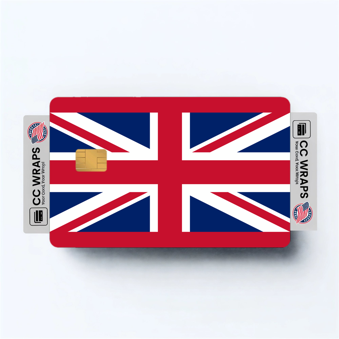 2PK United Kingdom Flag Credit Card Sticker Skin Vinyl Decal Protector